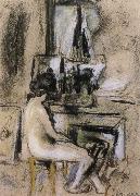 Nude front of the fireplace, Edouard Vuillard